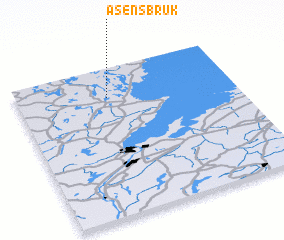 3d view of Åsensbruk