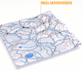 3d view of Magliano Romano