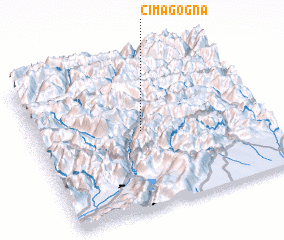 3d view of Cima Gogna