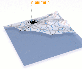 3d view of Gianicolo