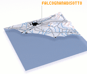 3d view of Falcognana di Sotto