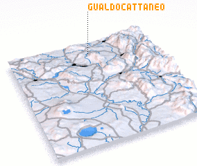 3d view of Gualdo Cattaneo