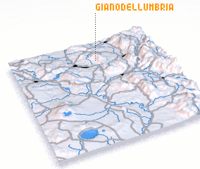 3d view of Giano dellʼUmbria