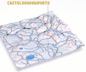 3d view of Castelnuovo di Porto