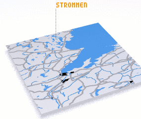 3d view of Strömmen