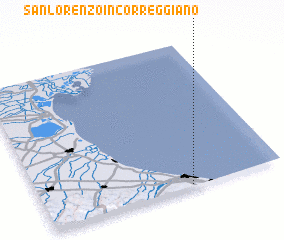 3d view of San Lorenzo in Correggiano