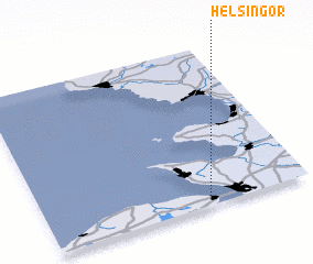 3d view of Helsingør