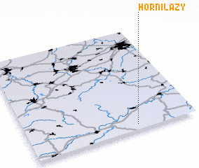 3d view of Horní Lazy