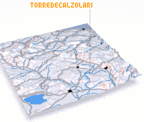 3d view of Torre deʼ Calzolari