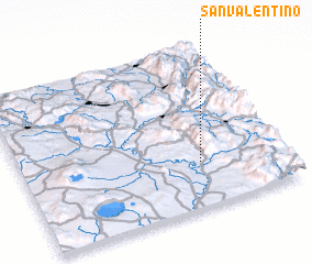 3d view of San Valentino