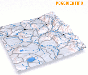 3d view of Poggio Catino