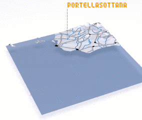 3d view of Portella Sottana