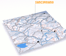 3d view of San Cipriano