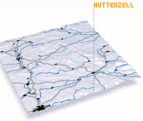 3d view of Hüttenzell