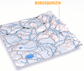 3d view of Borgo Quinzio