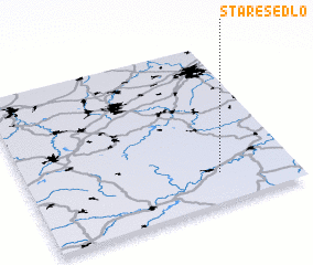 3d view of Staré Sedlo