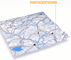 3d view of Ponte Centesimo