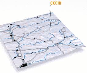 3d view of Čečín