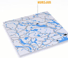 3d view of Humsjön