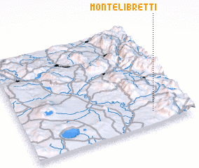 3d view of Monte Libretti