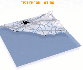 3d view of Cisterna di Latina