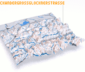 3d view of Bruck an der Großglocknerstraße