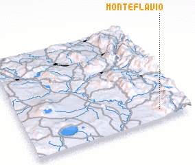 3d view of Monte Flavio