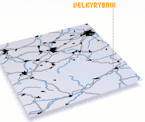 3d view of Velký Rybník