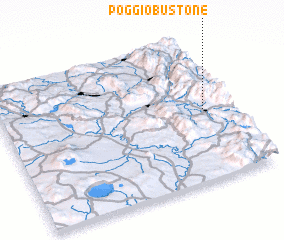 3d view of Poggio Bustone