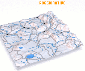 3d view of Poggio Nativo