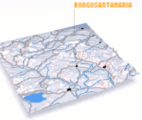 3d view of Borgo Santa Maria