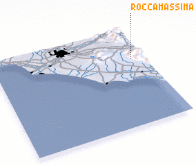 3d view of Rocca Massima