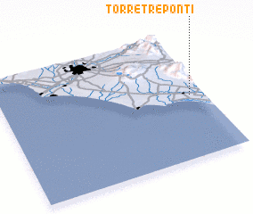 3d view of Torre Tre Ponti