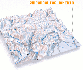 3d view of Pinzano al Tagliamento