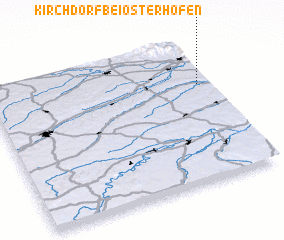 3d view of Kirchdorf bei Osterhofen