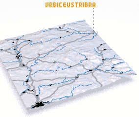 3d view of Vrbice u Stříbra