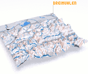 3d view of Dreimühlen