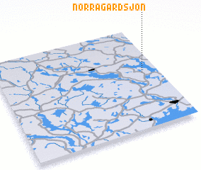 3d view of Norra Gärdsjön