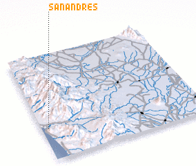 3d view of San Andres