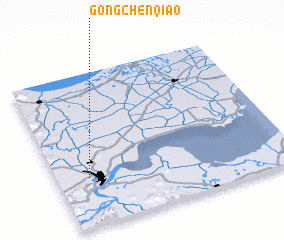 3d view of Gongchenqiao