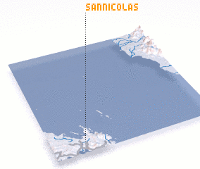 3d view of San Nicolas