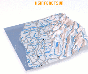 3d view of Hsin-feng-ts\