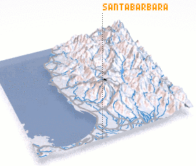 3d view of Santa Barbara