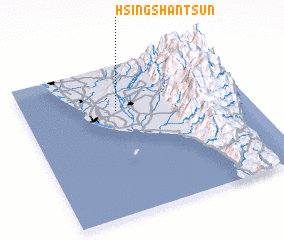 3d view of Hsing-shan-ts\