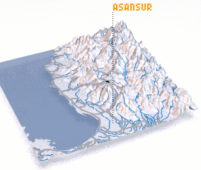 3d view of Asan Sur