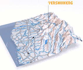 3d view of Yen-shui-k\