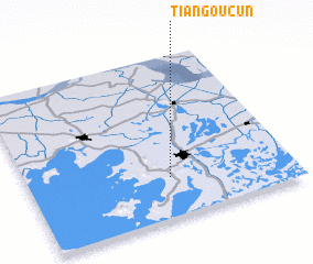 3d view of Tiangoucun