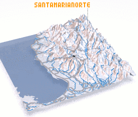 3d view of Santa Maria Norte