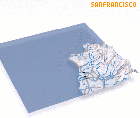 3d view of San Francisco