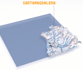 3d view of Santa Magdalena